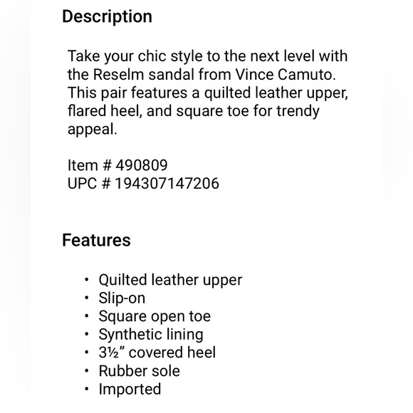 NWOB Vince Camuto Red Reselm Quilted Heels - Picture 7 of 7